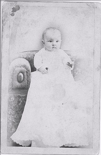 Cousin Catharyn Mary Pearse, age 6 mo.  Bigelow Studio, Dowa